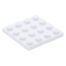 LEGO lapos elem 4x4, fehér (3031)